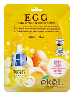 Ekel Маска тканевая с экстрактом яичного желтка, 25 мл