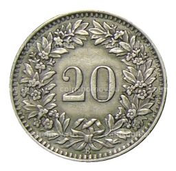 20 раппенов 1939 года Швейцария