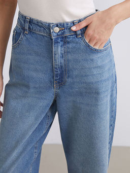 Barrel Fit Kad?n Jean Pantolon