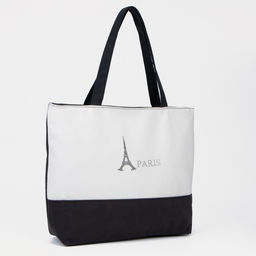 Сумка - шоппер с подкладкой, 42×9×32 см, чёрная