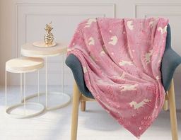 Покрывало-плед Единороги- светится в темноте!!! фланель-микрофибра 150*200 см. - Лен поволжья фото 4