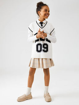 ACOOLA / Жилет детский для девочек Carlota молочный фото 6