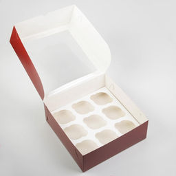 Коробка для капкейков Magic moment, Новый год, 25×25×10 см