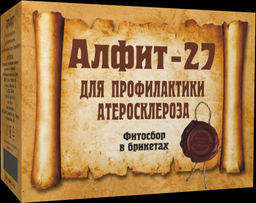 Фитосбор в брикетах Алфит - 27 Для профилактики атеросклероза Алфит 1330