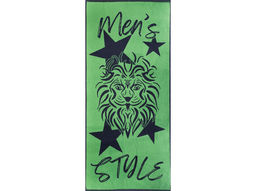 6с102.411ж1 Стиль льва(т.серый) Полотенце махровое 67х150см