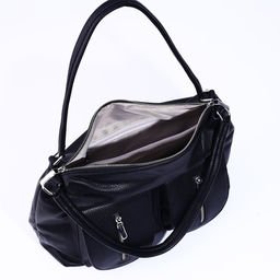 Сумка-тоут на молнии, 3 наружных кармана, цвет чёрный - Simaland фото 7