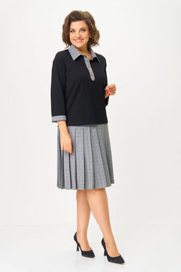 Костюм Svetlana Style 2134 черный+клетка