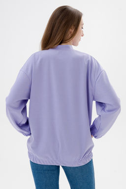 Бомбер из коттон фита сирень макси - Амадэль фото 17