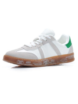 05-6016-2 WHITE/BEIGE Кроссовки женские (искусственные материалы) - No name фото 6