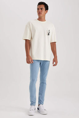 Супероблегающие джинсовые брюки с нормальной талией и очень узкими штанинами - Defacto фото 4