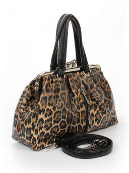 LACCOMA сумка Аурора-HL040-леопард темно-коричневый эко кожа хлопок