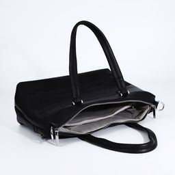 Сумка-тоут на молнии, 2 наружных кармана, цвет чёрный - Simaland фото 7