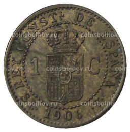1 сентимо 1906 года Испания