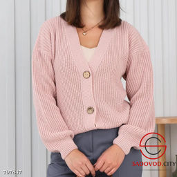 Кардиган вязаный женский на пуговицах - Bruno фото 4