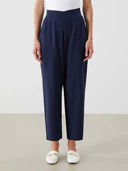 Beli Lastikli Dokulu Kad?n Pantolon