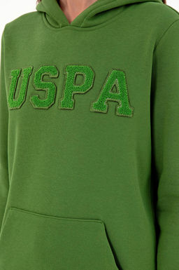 Женский зеленый базовый свитшот Неожиданная скидка в корзине - U.s. polo assn фото 7