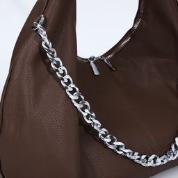 Сумка-мешок на молнии, наружный карман, цвет коричневый - Simaland фото 4