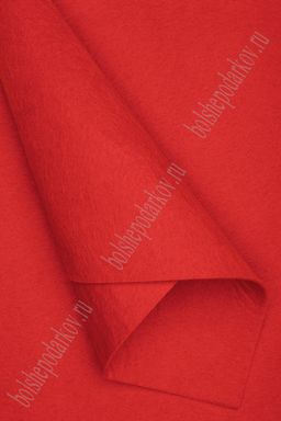 Фетр жесткий 2 мм (10 листов) SF-1944, красный №004