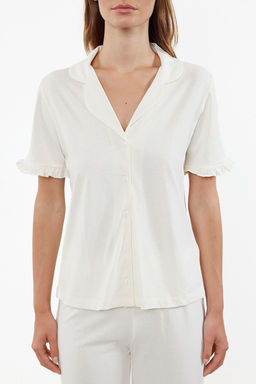 Trendyolmilla Mint %100 Pamuklu F?rf?r Detayl? Orme Pijama Tak?m? THMSS24PT00223 фото 4