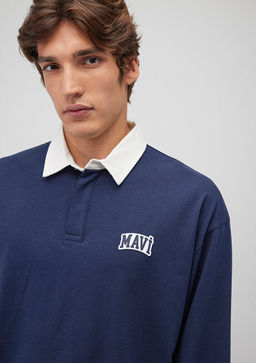 Mavi Logo Bask?l? Lacivert Polo Sweatshirt  фото 6