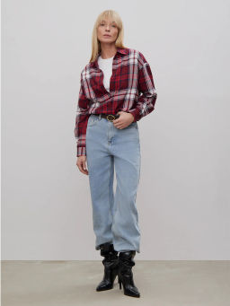 Рубашка в клетку B2693/allis