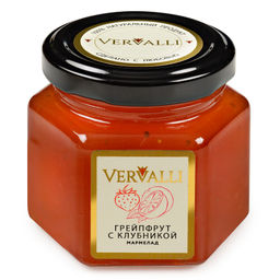 Мармелад Грейпфрут с клубникой ТМ VERVALLI в банке 120 гр