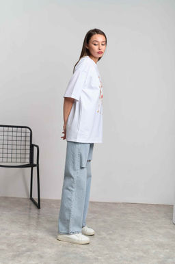 Футболка женская оверсайз "Мари" белый