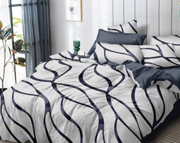 Постельное белье поплин эксклюзив на молнии - Гвен 2 сп. с Евро простыней (нав.50х70)