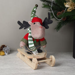 Новогоднее украшение на санях 33*22 см / HZ004 /уп 48/ - Галеонтрейд фото 10