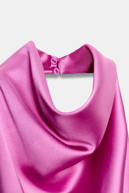 TOP HALTER SATINADO / Rosa / Lila - Zara фото 8