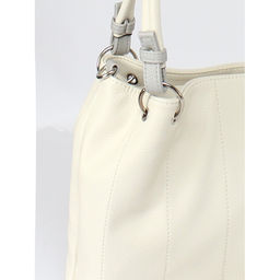 Сумка женская искусственная кожа ADEL-319, 1 отд, плечевой ремень, бежевый/серый флотер 259114 - Adelia фото 4