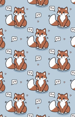 Держатель для карт Аниме Many fox love (6,5 х 9,5 см)