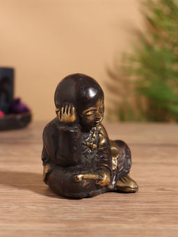 Сувенир «Монах», 7×6×7 см, бронза
