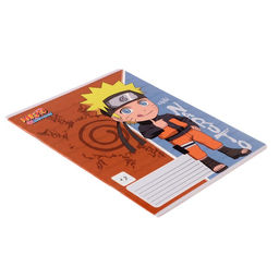 Цена за 20 шт. Тетрадь 12 листов в линию Naruto, обложка мелованный картон, ВД-лак, блок офсет, МИКС