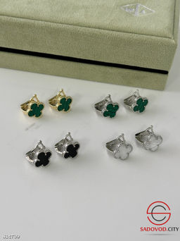 Серьги ван клиф с английской застежкой