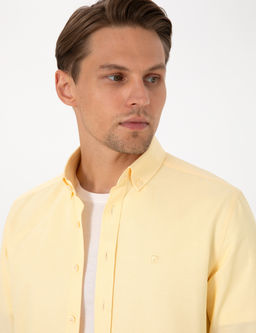 Sar_ Oxford Slim Fit Kolay _t_lenebilir G_mlek