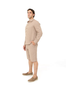 Шорты льняные мужские 598 мокко