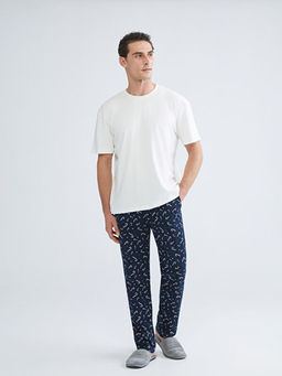 Standart Kal?p Y?lba?? Temal? Erkek Pijama Alt