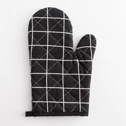 Варежка Доляна Клетка цв.черный 26*16 см, 100% п/э  фото 2