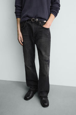 RIPPED FLARE FIT JEANS - Zara фото 5
