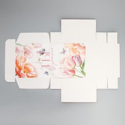 Коробка подарочная складная, упаковка, «8 марта», 26×26×8 см