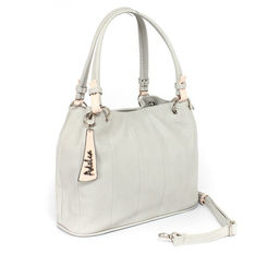 Сумка женская искусственная кожа ADEL-319, 1 отд, плечевой ремень, серый/розовый 259312