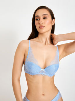 31204111137 Бюстгальтер T-Shirt Demi жен. Ginly голубой - Infinity Lingerie фото 2