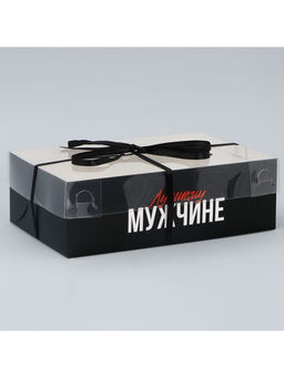 Цена за 5 шт. Коробка для капкейка, кондитерская упаковка, 6 ячеек «Самый Лучший», 23×16×7.5 см