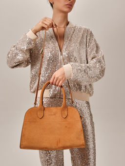 Сумка замшевая Deboro 31092 желтый янтарь