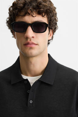 KNIT COTTON - SILK POLO SHIRT - Zara фото 21