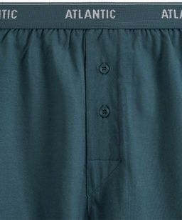 ATLANTIC 2RMX-001 Трусы боксеры - набор (2 шт.) серый меланж + морской  фото 4