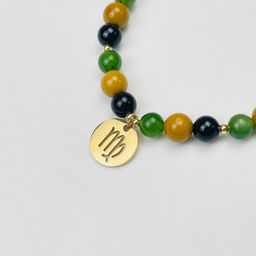 Браслет для "Девы" из Агата, Нефрита и Яшмы 17 см