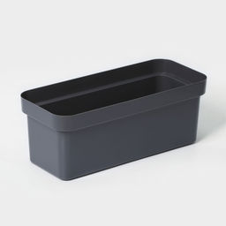 Ящик балконный для цветов «Эко», 8 л, 40×17×15.5 см, пластиковый, цвет тёмный гранит