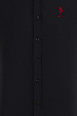 U. S. Polo Assn / Рубашка мужская черная Uzunkol Basic - U.s. polo assn фото 12